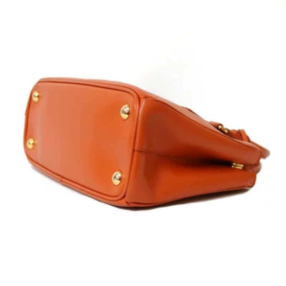 Prada Galleria handbag orange Saffiano Lux leather - Picture 6 of 8
